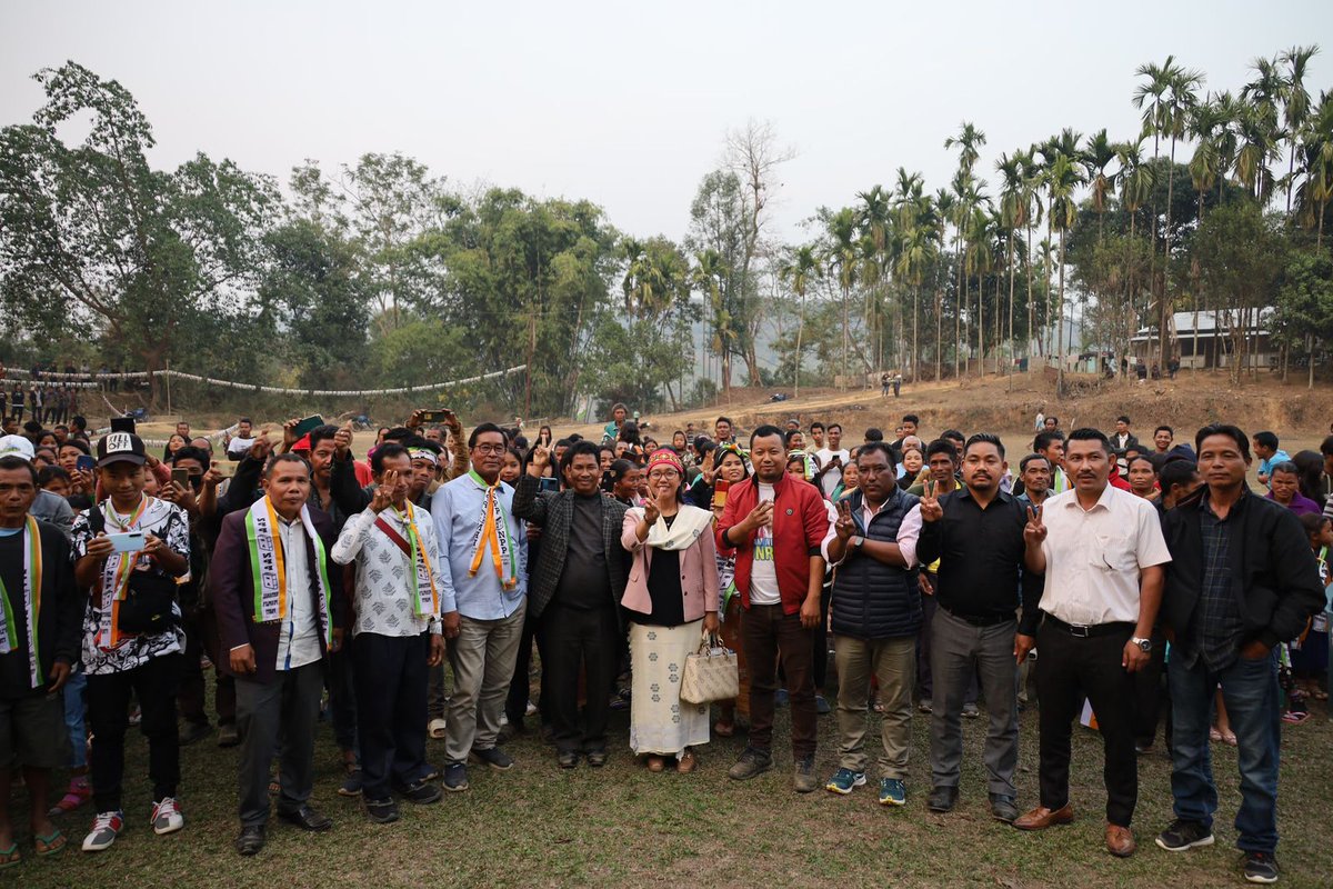 Hon'ble MP Smt. <a href="/agathasangma/">agatha sangma</a> canvassed for our candidate from Chokpot Shri Sengchim N Sangma.
#NPPMeghalaya