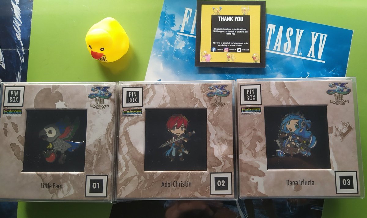 AzureDarknessBB's tweet image. Ya tengo mis pines de Ys VIII :D #Pinbox @PinBoxLtd @YSpain_Legend