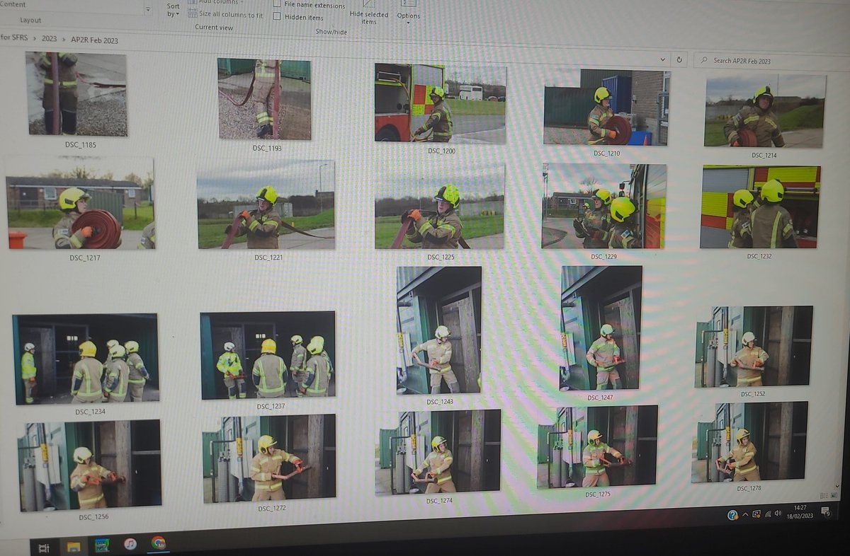 Suffiresnapper's tweet photo. For those who think the life of a Fire Service Photographer is all shouts and glamour.... they forget the processing and whittling down of 925 photos in an afternoon down to a select few for use by @SuffolkFire 🤣🤣 #snapperlife #bestjobintheworld https://t.co/Ur46i9kwzY