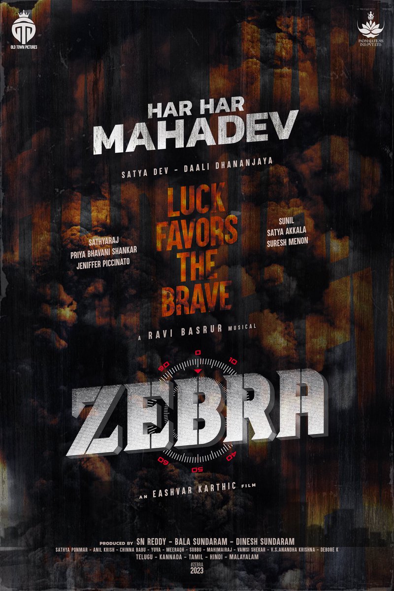 IamHCB's tweet photo. Luck Favors The Brave
#Dhananjay26 #SatyaDev26 - #ZEBRA https://t.co/I5uDTopBMY