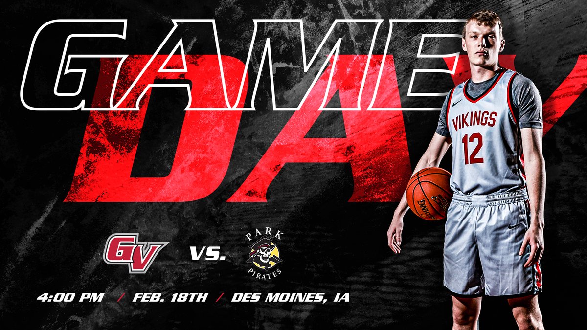 VikingAthletics's tweet photo. M🏀| #GAMEDAY | @GVVikingMBB 
🆚: Park University 
📍: Des Moines, IA 
⏰: 4:00 PM
📈: https://t.co/XggwFfVXNZ
🎥: https://t.co/2zng5iYsRi

#TWG #HeartMBB https://t.co/ArqFPbZjQX