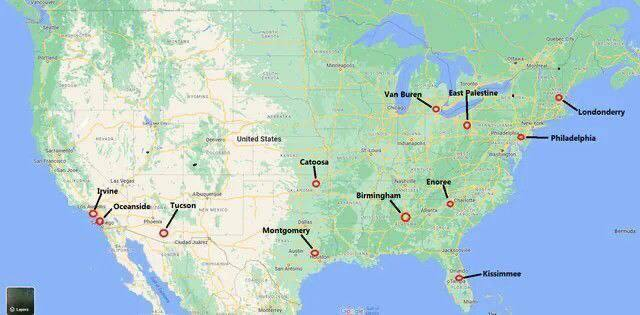 CultureKill On Twitter RT RickyDoggin Chemical Incidents Map From Recent Weeks Coincidence 