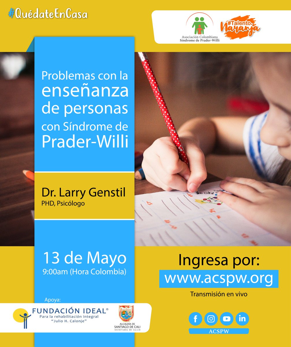 acspraderwilli's tweet photo. Tu hijo tiene dificultades en su colegio? No te pierdas nuestra conferencia virtual. Puedes acceder a ella en cualquier momento desde nuestro portal oficial: https://t.co/r1LAmXTJ7B

#ASCPW #SPW #síndrome #conferenciaspw #asociacioncolombianaspw #enseñanzas https://t.co/X0tCWa0p5P