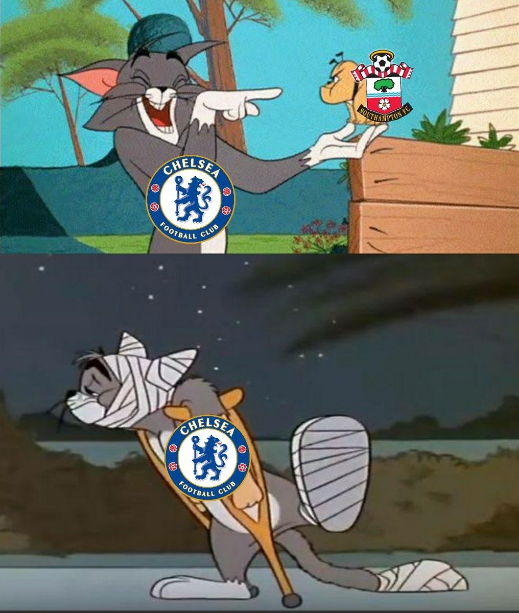 Chelsea getting humbled by the mighty Saints