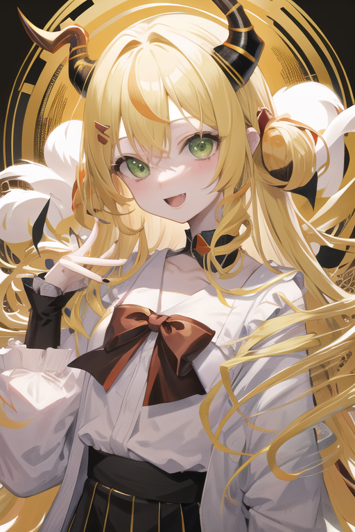 Live2Dと自分で描いたやつ使って夢見エルノさんを追加学習させてAIで出してみたけど角とか髪型とか目の学習がいまいち。
プロンプトとか学習させる枚数増やさないと行けないっぽい。
これが10枚でやってるので20枚ぐらい用意したらできそう。 