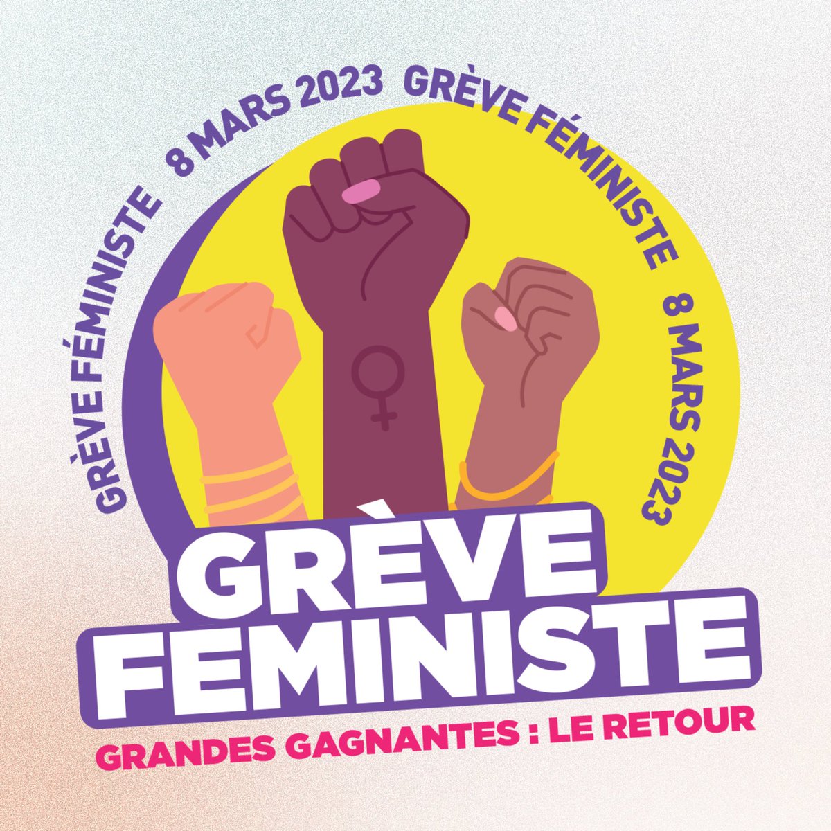 #8marsgrevefeministe 
📣 Visuel unitaire