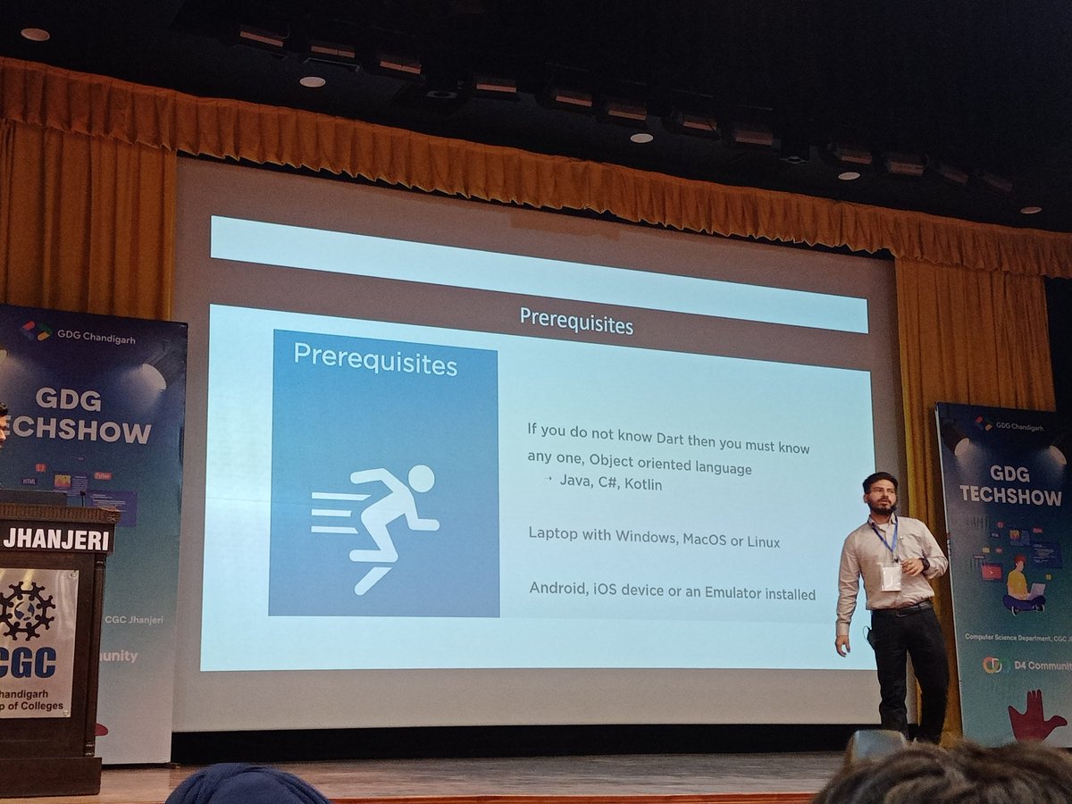 D4Community's tweet image. Flutter by Nitin sir

#gdgtechshow #gdgchandigarh #d4community