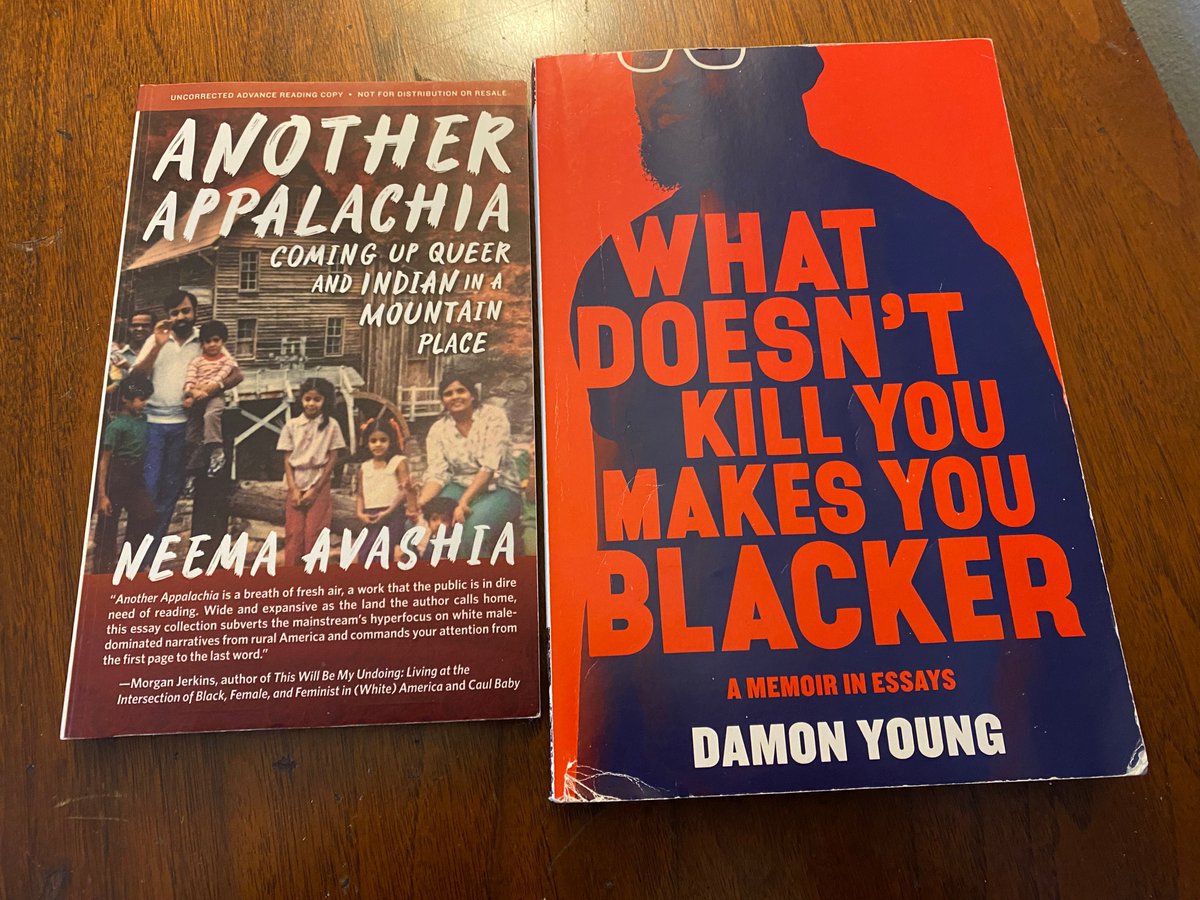 Today's mental work is putting these two great books together in conversation in my brain. @AvashiaNeema #DamonYoung