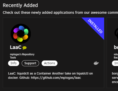 My Liquidctl as a Container (Laac) is now available as <a href="/UnraidOfficial/">UNRAID</a> container app! When your Unraid server uses a liquid cooler and a controller, I ask you to give it a shot! Also features hot-reload of the config file! Source: github.com/mplogas/laac