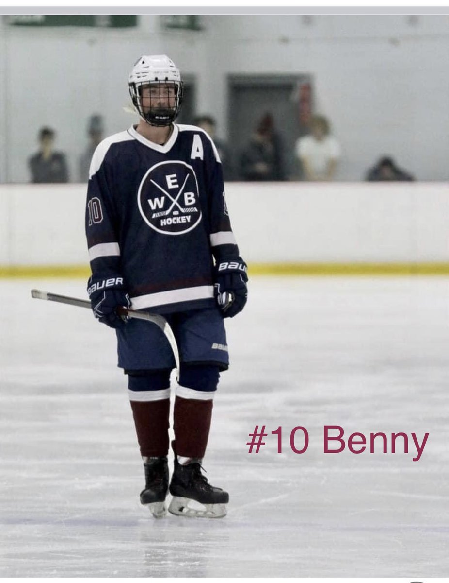eb_hockey's tweet photo. Today’s Senior Salute goes to #10 Asst Captain Ben Fuller!  So glad to have you back!  See Ben’s hockey bio below.   Click ALT. @EBathletics @EBPS_Boosters @WBMSHSAthletics @BoostersWb @TheBench_WB https://t.co/muv8yyNAM3