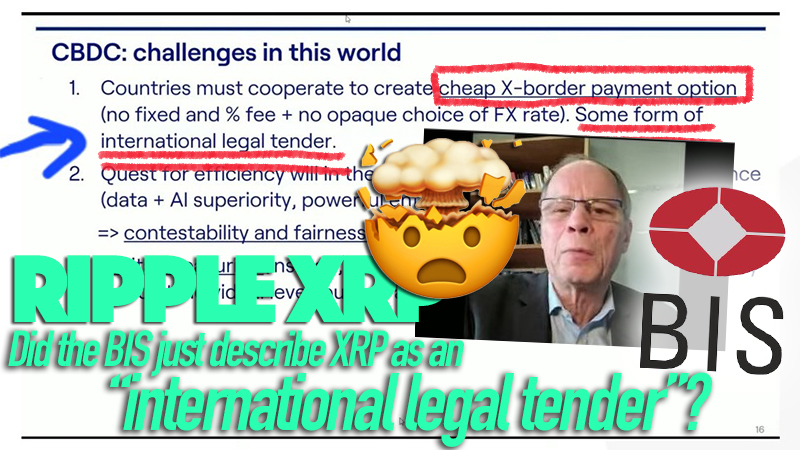 Did the <a href="/BIS_org/">Bank for International Settlements</a> just describe $XRP as an "international legal tender"? 🤯 The video this was taken from was posted just yesterday with only 153 views. 😲🚀 #XRPcommunity #Ripple #XRP
📺 WATCH youtu.be/LGVe5w-Hfk0