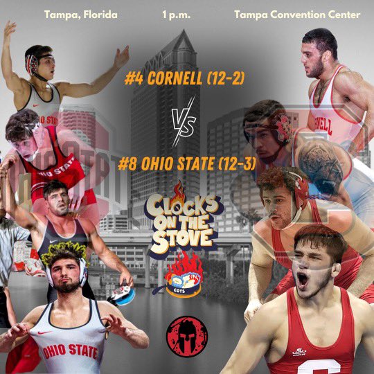 COTSpod's tweet image. Get all your live match by match updates, and post match interviews here with Clocks on The Stove!! 
-
Ohio State vs Cornell 
-
#clocksonthestove