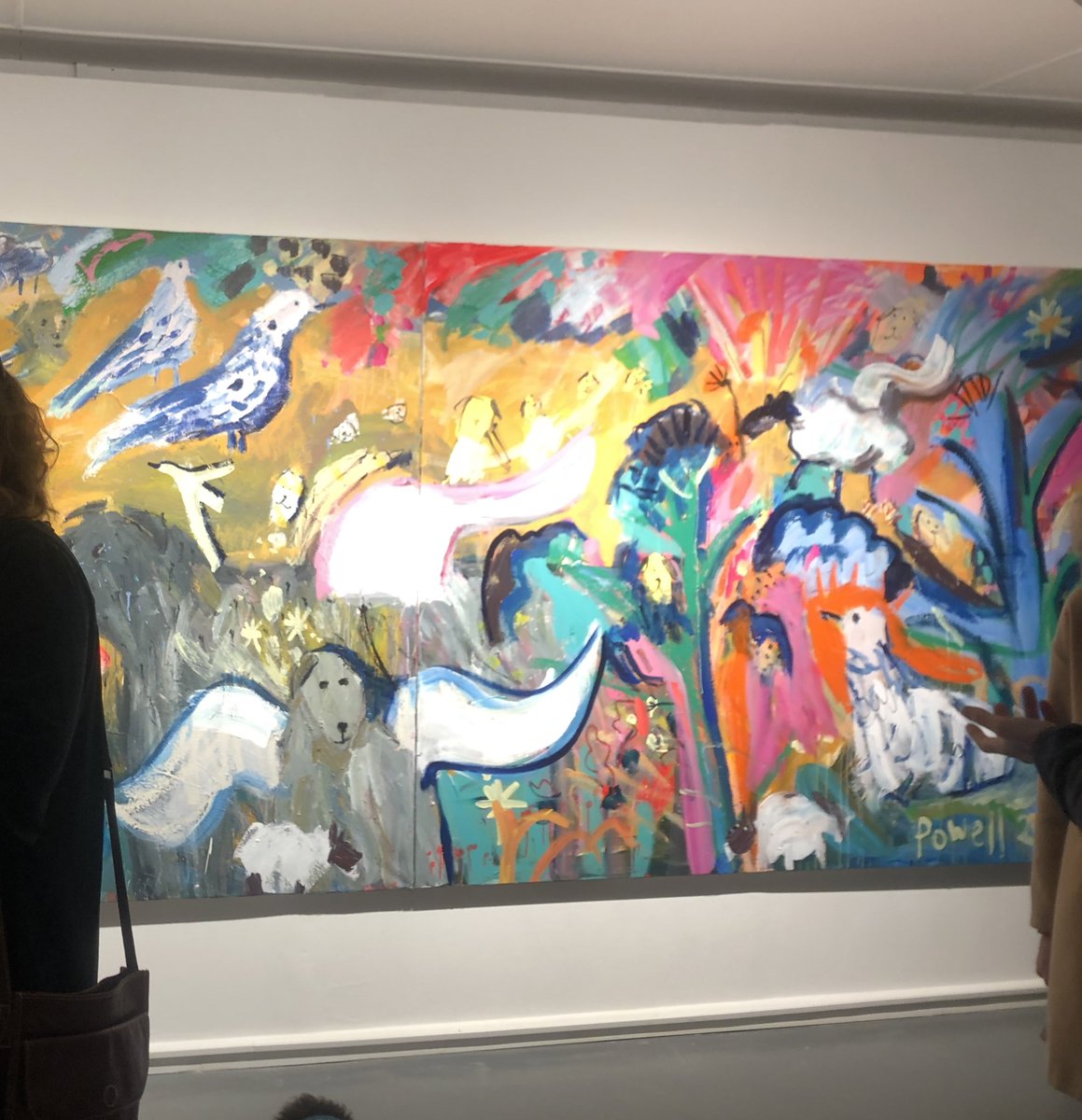 SusieHopkinson's tweet image. ‘Utopia, Everyone’s Invited’ Emily Powell’s burst of colour and joy @DartingtonTrust Gallery opening - til 13 May 💕