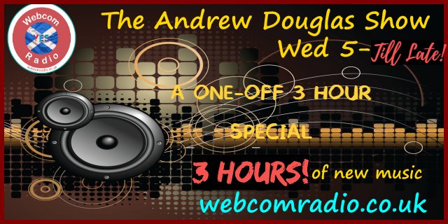 In 15 mins @  webcomstream.co.uk

* A 3 Hour Special! *

@_yatw
@saloon_dion
#Turtle
@sleafordmods
@KayYoungMusic
@altingunband
@joenaccoband
@raisedontv
@ducksltdband @Ratboysband @mo_troper
#DIRK.
@wearebeachriot
@BonerGasRecords
#MikeCarney

#webcomradio
1/5