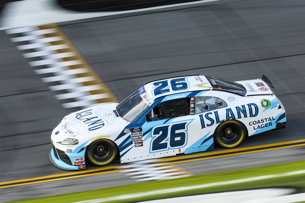 SamHuntRacing's tweet photo. It’s #Beef300 race day at @DAYTONA 🤘

The No. 24 @ontivitygroup &amp; No. 26 @islandbrandsusa teams are through tech and ready for qualifying at 11:30am EST. Tune in to @NASCARONFOX for all the qualifying action. 

#TeamToyota | #FindYourIsland | #Ontivity https://t.co/BiVfZdgkSx