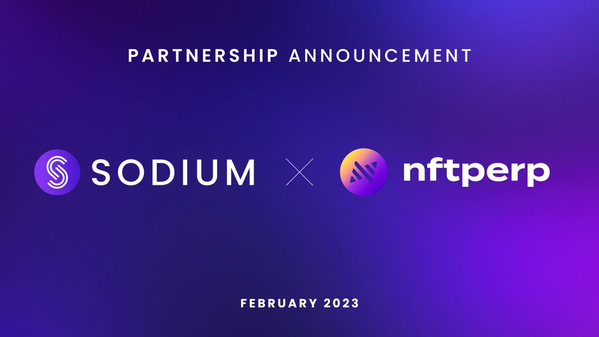 Sodium_fi's tweet photo. We are excited to announce our partnership with @nftperp 🙌

nftperp is a perpetual futures exchange for NFTs that allows its users to speculate and long/short NFT collections with up to 5x leverage.

👇🧵 https://t.co/gW3OOE02hQ