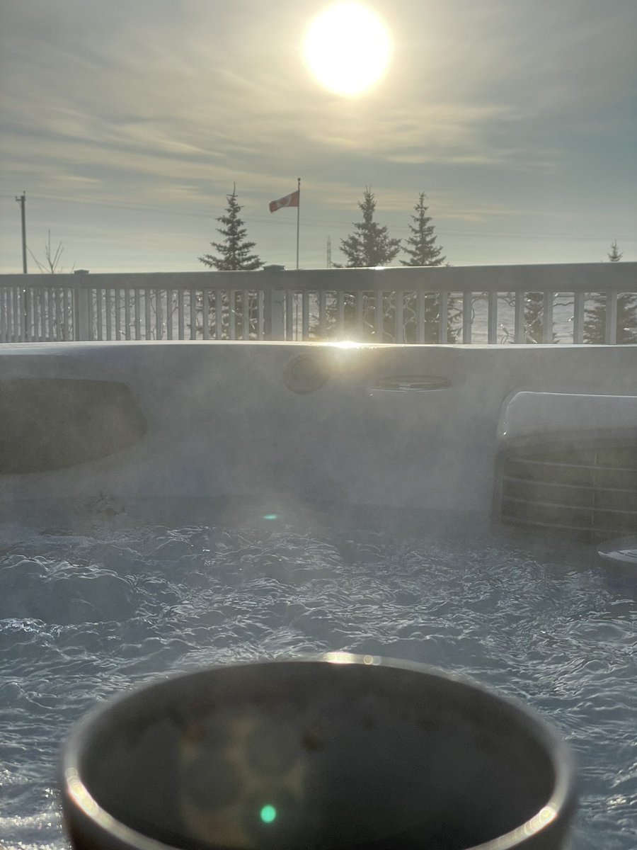 Nothings better than a morning Java In the tub on a hockey free Saturday morning! Time to do some braaaaaap today!!
