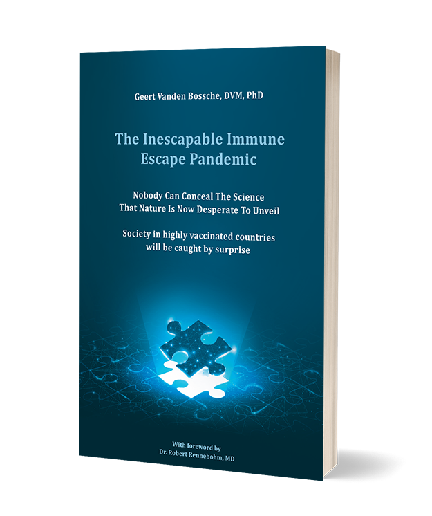 GVDBossche's tweet image. Now available everywhere "The Inescapable Immune Escape Pandemic" 
BEL/NL paper version : tinyurl.com/2p8jyfj or: tinyurl.com/mr3t55uf 
Global  paper version : Amazon shop DrGeert.com
Kindle version :