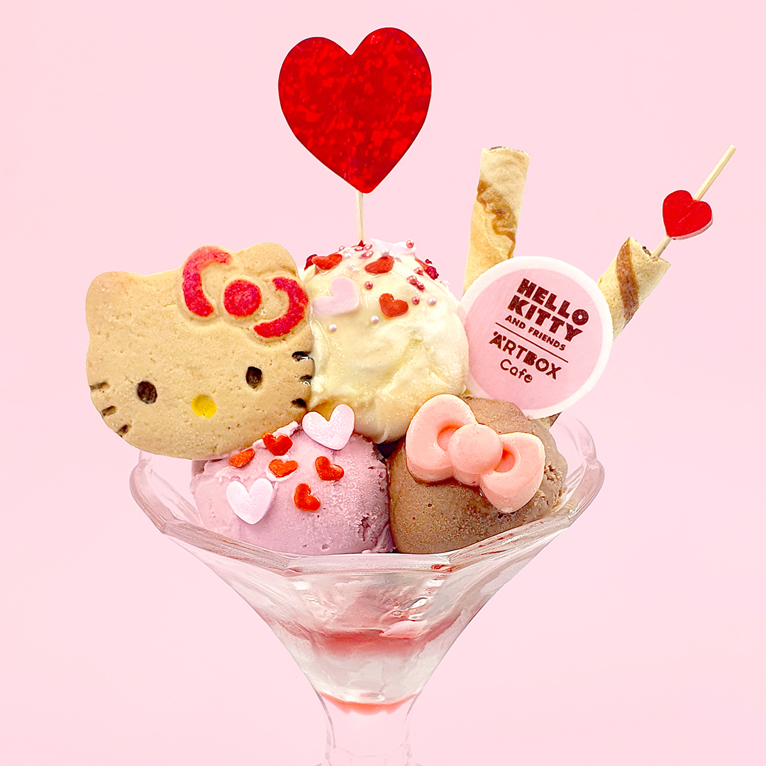 artbox_cafe's tweet photo. We've been very busy this week and due to feedback from many fans, we're extending our special #Valentine's dishes &amp; drinks ~ they'll now be available until 24th Feb! 🙌
That includes this #HelloKitty Valentine’s Mix &amp; Match Sundae, with 4 new ice cream flavours to choose from 🥰 https://t.co/mDZDmqVMTJ