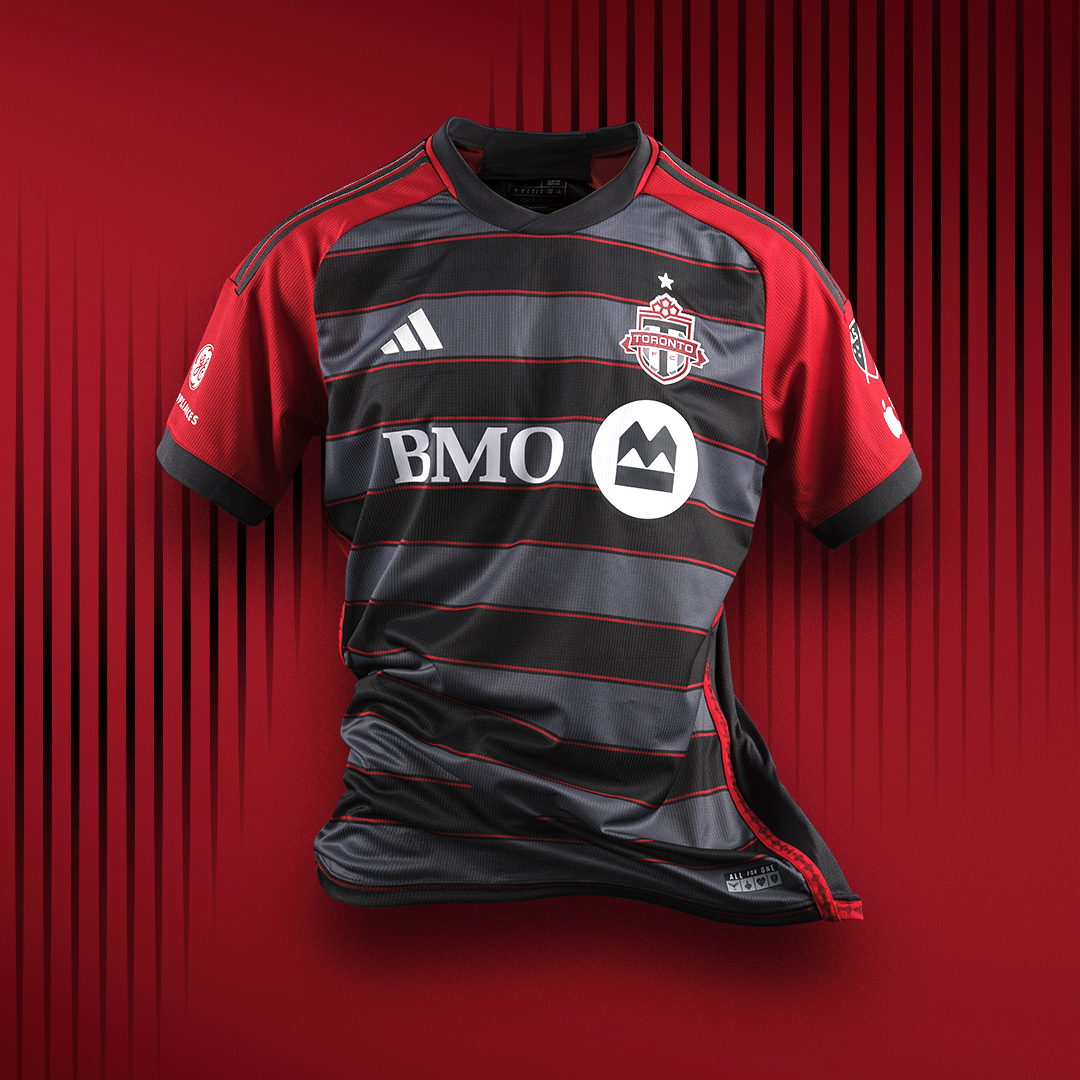 NeilMDavidson's tweet photo. Toronto FC’s new home kit (with longtime TFC season ticket-holder Mark Hinkley involved in the design). What do you think? #TFCLive. https://t.co/O3Yn3dsFrJ