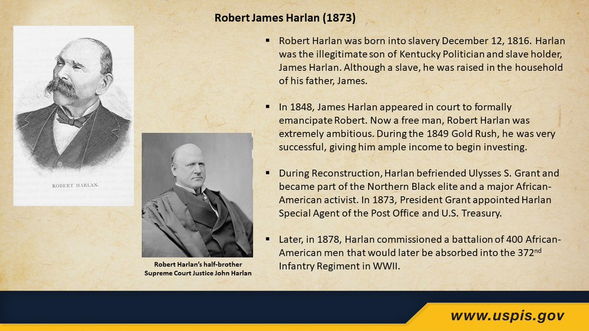 USPIS_HQ's tweet photo. Postal Inspectors have a proud history of hiring talented individuals of all backgrounds. This #BlackHistoryMonth, we turn our attention to some of the influential African American figures in our agency's history. #USPIS #history 
https://t.co/crQKVplYuP https://t.co/YB6btoVnkh