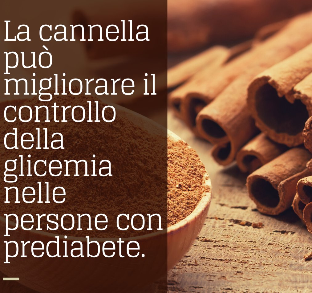 immuno_strong's tweet photo. "Ecco perché la cannella è un'ottima scelta per chi vuole tenere sotto controllo il profilo glicemico: la sua capacità di migliorare la sensibilità all'insulina può aiutare a ridurre la glicemia post-prandiale. #cannella #salute #glicemia" https://t.co/BafqcMoWwp