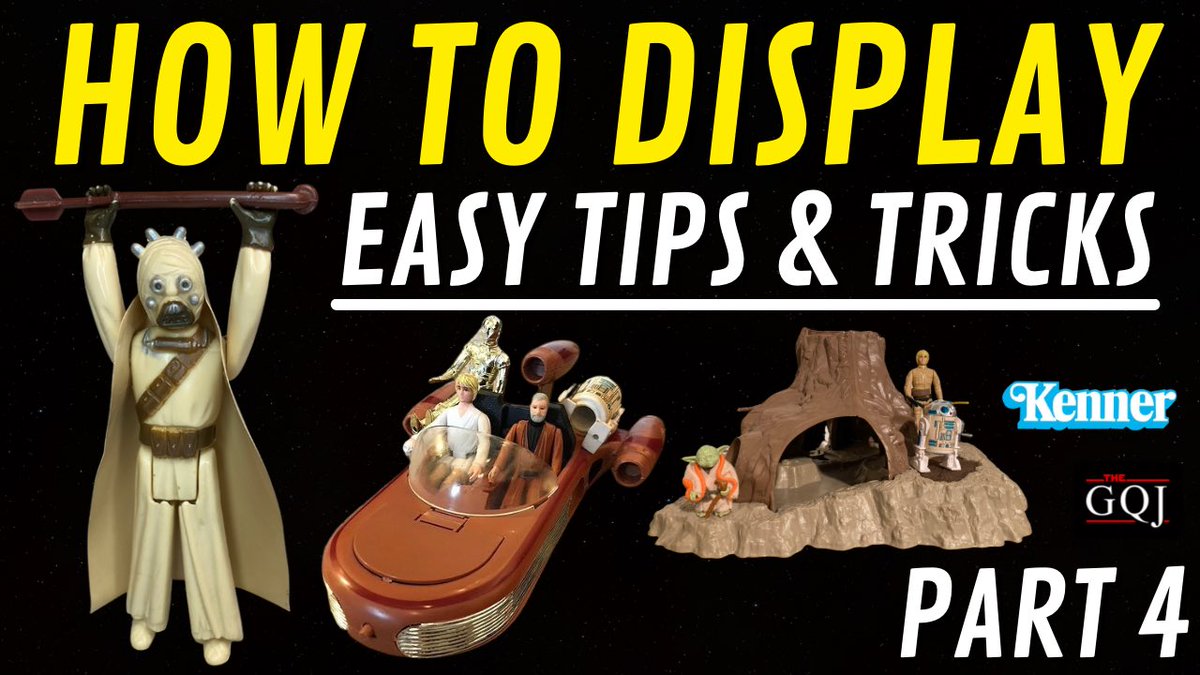 thegqjedi's tweet photo. I’ve got some easy display tips and tricks on my YouTube Channel! 

How to Display Your Vintage Star Wars Toys Part 4 - Easy Tips &amp; Tricks
https://t.co/ymFgR7ATw3

#StarWars #Kenner #VintageStarWars #HowToVideo #DisplayToys #ActionFigures #ObiWanKenobi #JabbaTheHutt #TheGQJedi https://t.co/MK78hMUHTR