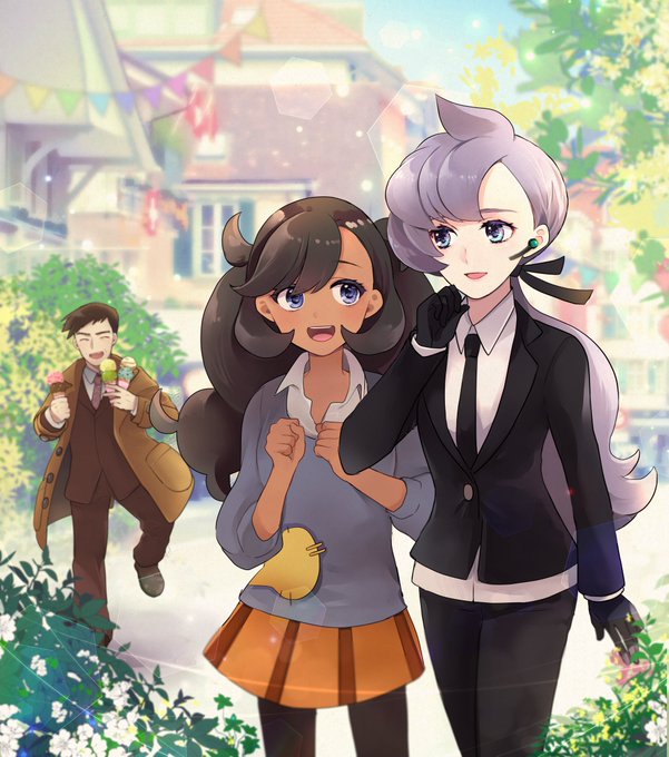 リラちゃん&マチエールちゃん実装おめでとう～!仲良くなってほしい#ポケマスアート 