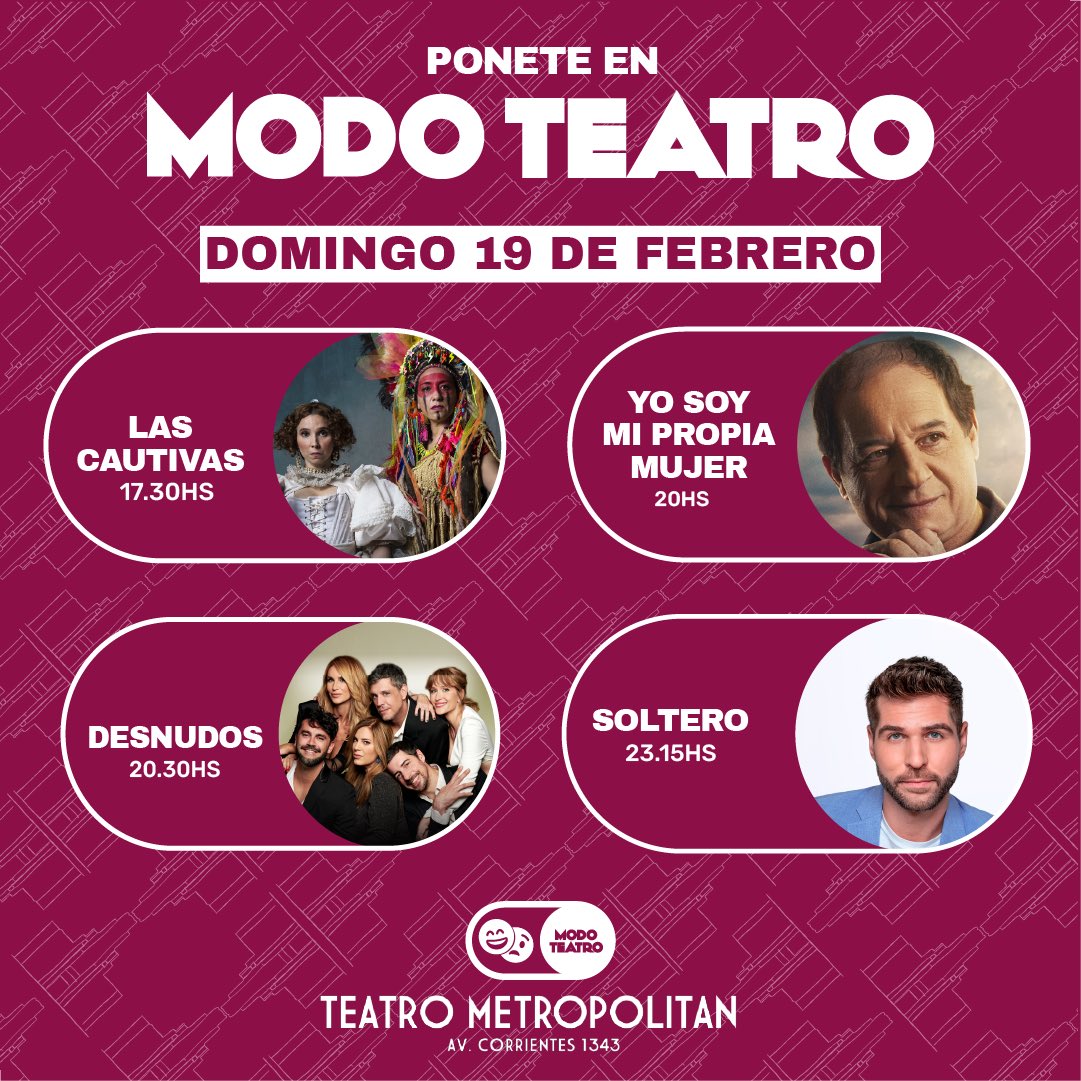 Teatro Metropolitan tweet media