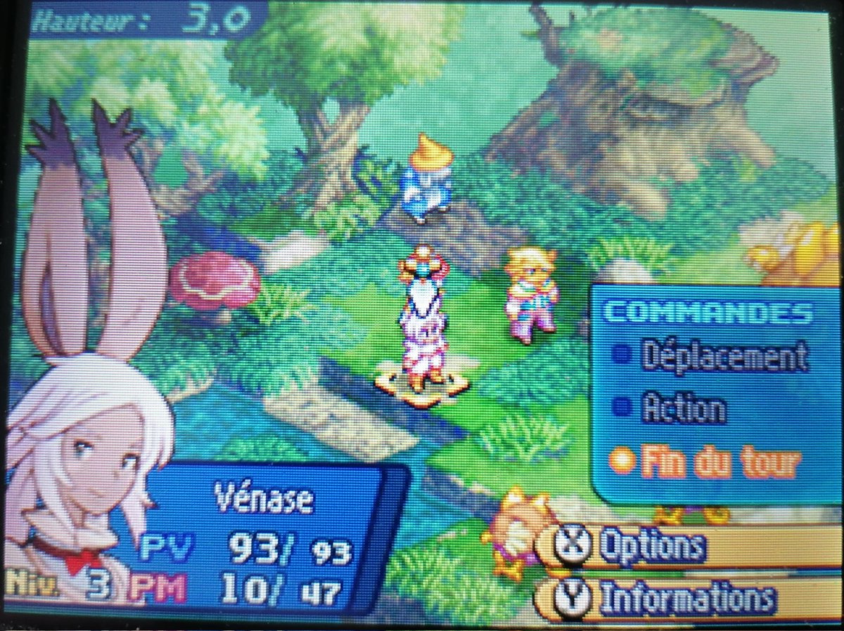 magus1er's tweet image. En attendant prêt de la sonnette de ma porte d&apos;entrée que hypothétiquement le chauffagiste passe pour réparer mon chauffe eau 😒
Je me fait une petite partie de #FinalFantasyTacticsA2 sur ma #Nintendo3DS 😃