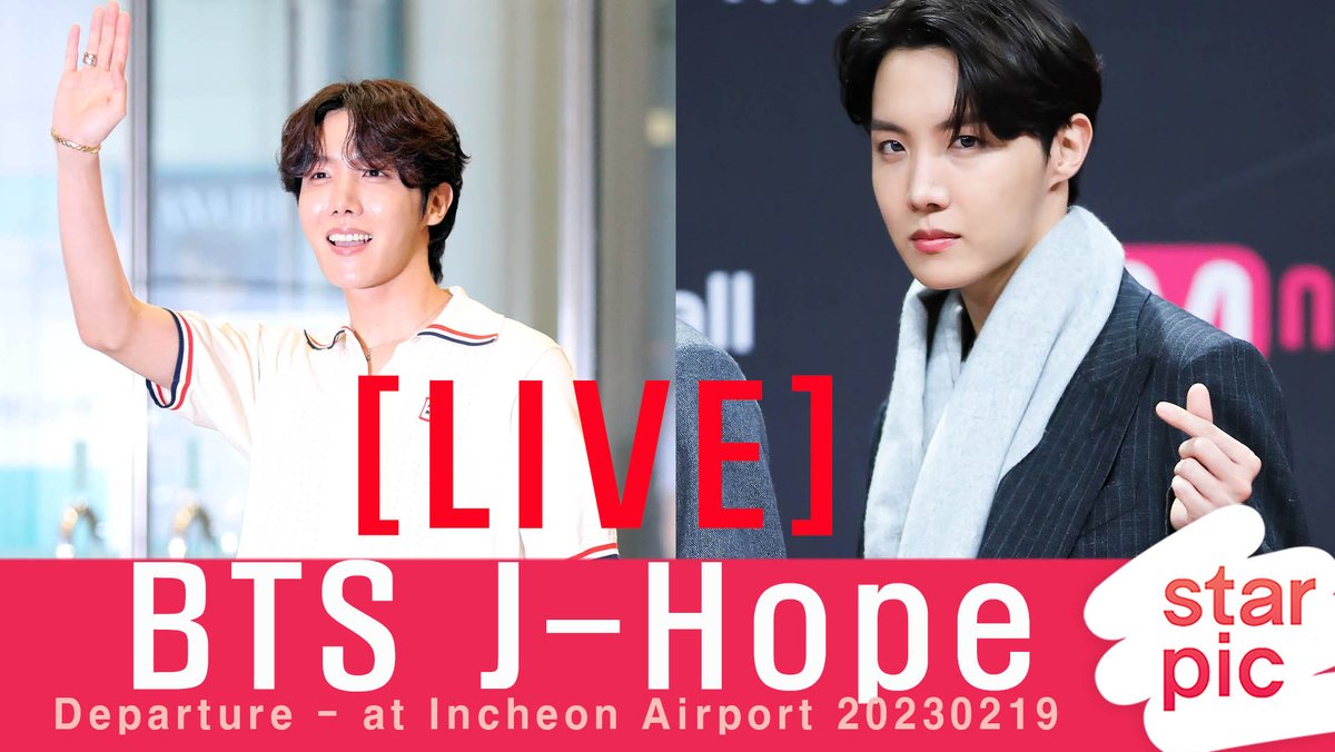 [LIVE] BTS 제이홉 '생일 축하해!' [STARPIC] / BTS J-Hope Departure - at Incheon A... 
youtube.com/live/swoWiD6FR… 
#BTS #JHope #JeongHoseok #방탄소년단 #제이홉 #공항패션 #정호석 #鄭號錫 #호석