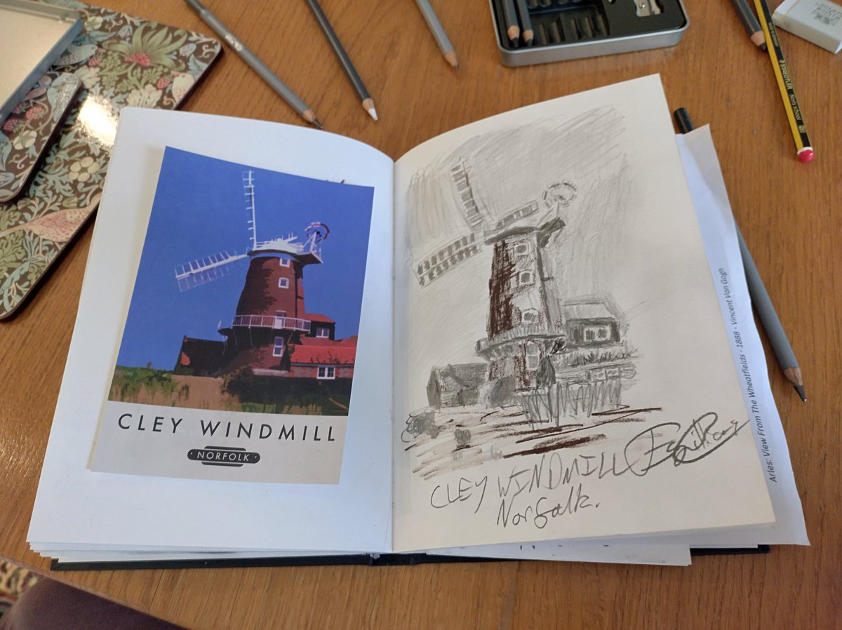 gw_emily's tweet photo. A new drawing by me of #CleyMill in #Norfolk! https://t.co/jq8oTaYAGY