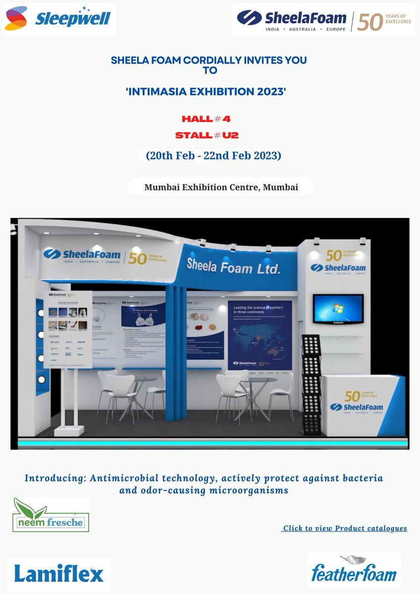 Just to begin the show !

Looking forward to meet you all to our Stall # U2, Hall#4 at Intimasia Exhibition, Mumbai from 20th - 22nd February 2023.

Elevate your lingerie to the next level with our technology.
#intimasia #intimasia2023 #lingerie #lingerieshow #sheelafoam  #mumbai