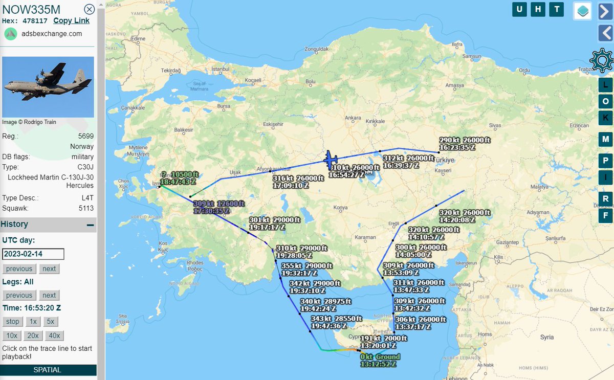Gerjon_'s tweet photo. Some West-European monarchies sent a C-130 aircraft in what I think is a a medevac role, perhaps part of a NATO agreement?

Royal Netherlands Air Force 🇳🇱G-275 #NAF30
Royal Norwegian Air Force 🇳🇴5699 #NOW335M
Royal Air Force 🇬🇧ZH869 #RRR9908 https://t.co/BvX1SztEeX