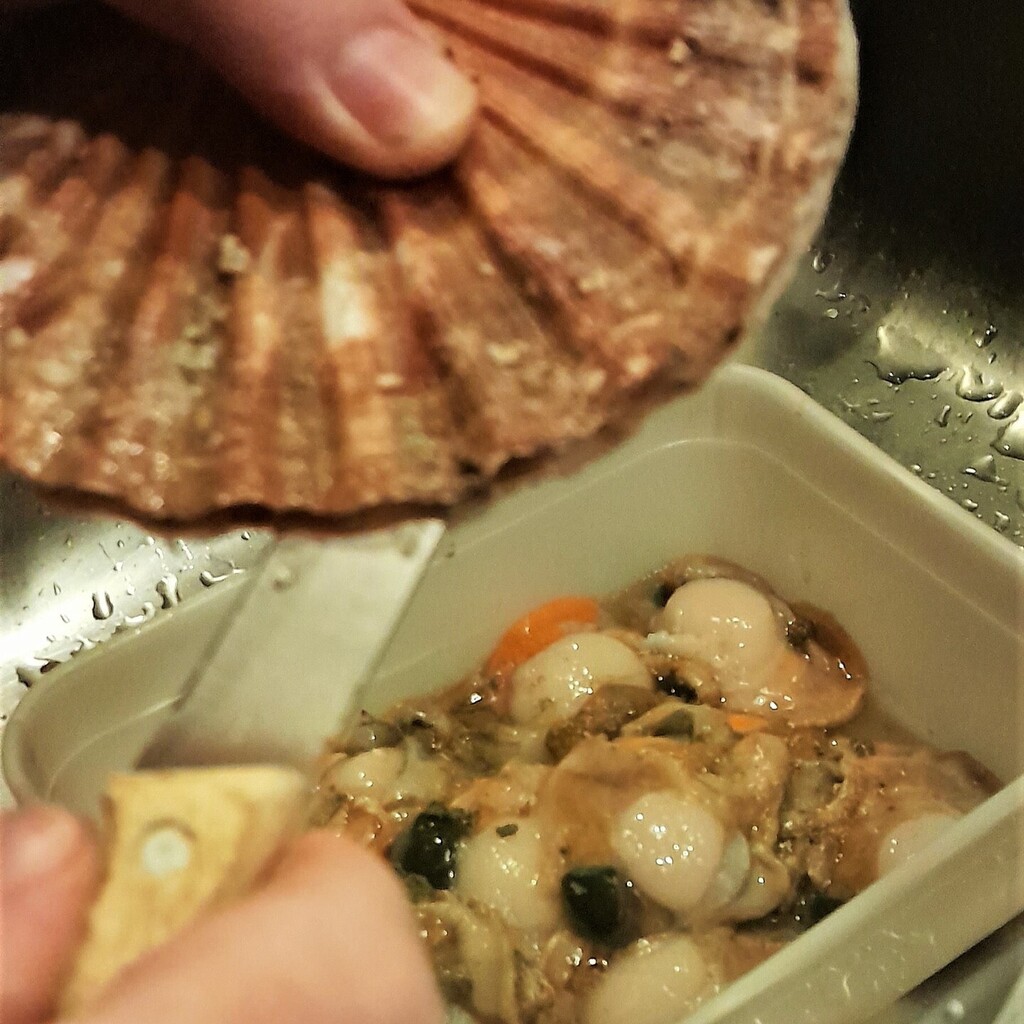 Shucking scallops instagr.am/p/CozuVHWoCQi/