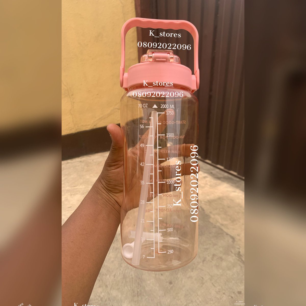 Moropeda_'s tweet photo. 2Ltr Straw water bottle.

Price:#5,500 per one.

HOW TO PLACE ORDERS AND MAKE ENQUIRIES👇👇👇👇
Send a DM(Direct Message)-WhatsApp Message to our WhatsApp Number 08092022096.

Thank you https://t.co/j7up7feW7V