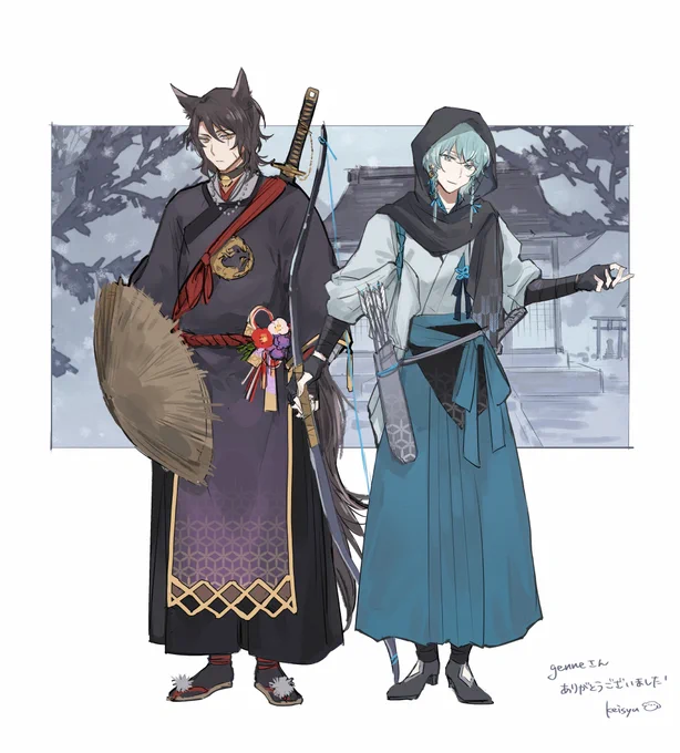 キャラデザご依頼ありがとうございました! #Skeb #Commission