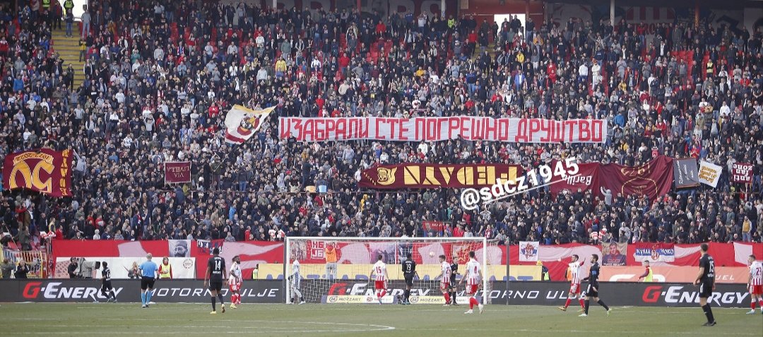 cz1945bg's tweet photo. 18.02.2023.
ЦРВЕНА ЗВЕЗДА - Чукарички
ИЗАБРАЛИ СТЕ ПОГРЕШНО ДРУШТВО
#фкцз #fkcz https://t.co/iuQKgzxmgy