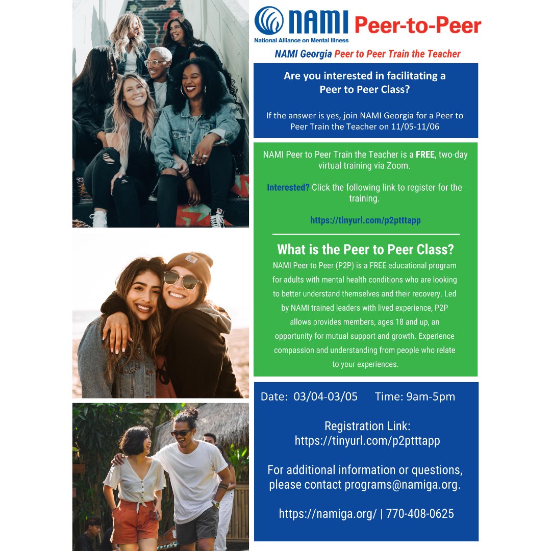 namigeorgia's tweet photo. Register to facilitate one of our classes! 

#mentalhealth #yearofthepeer #together4mentalhealth https://t.co/JH97ZVlnEu