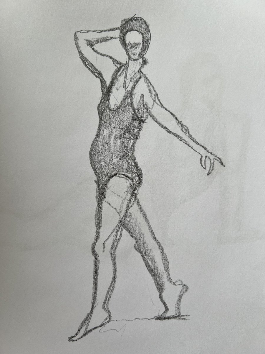 0wl's tweet image. Royal Academy Sketch Club first throwaway scribble from this morning’s enlivening life class #RASketchClub