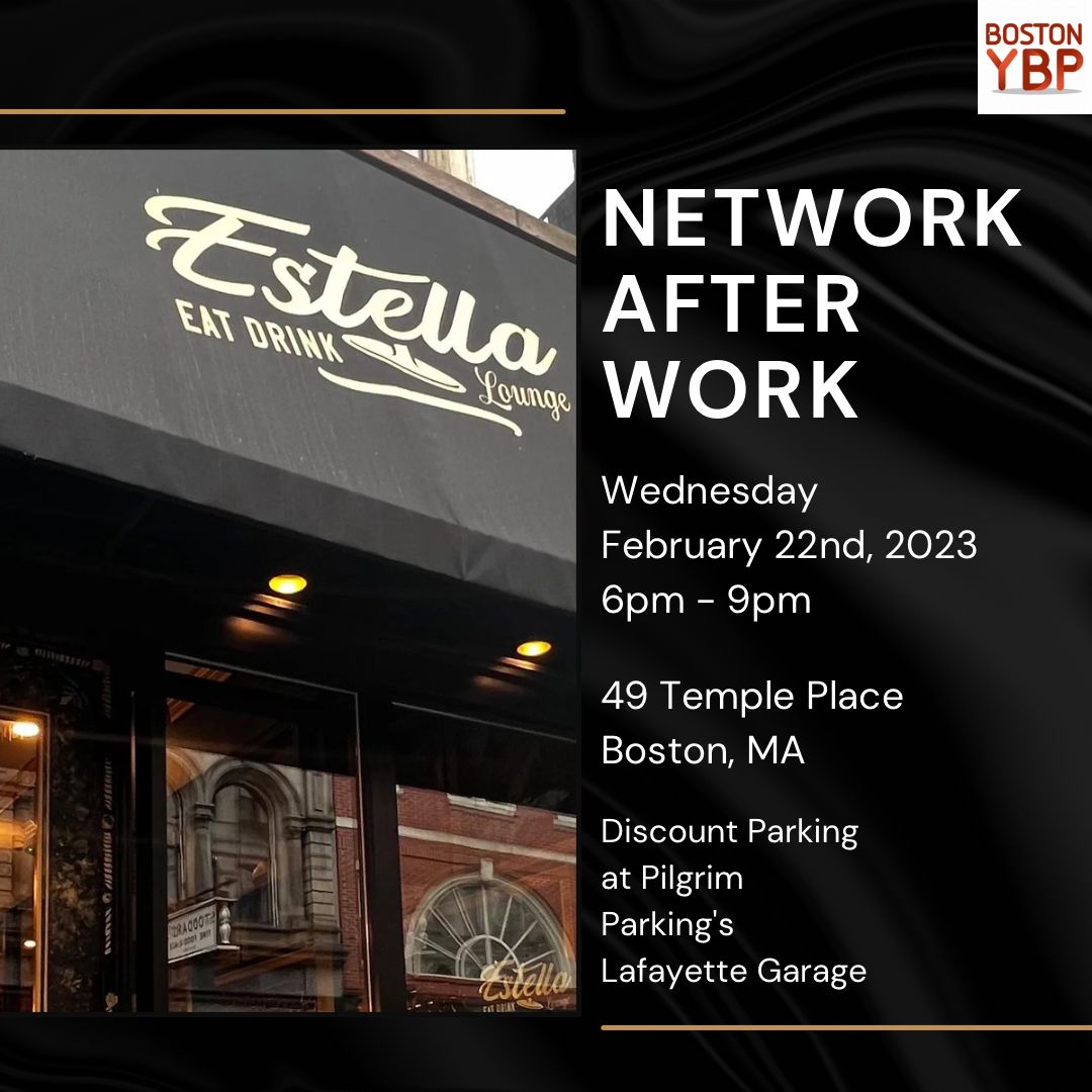 BostonYBP's tweet image. Come out this upcoming week to #networkafterwork with us! @EstellaLounge

Let us know you&apos;re coming through Meetup!

Checkout this Meetup with Boston Young Black Professionals (YBP): meetu.ps/e/LSr8g/tYNff/i