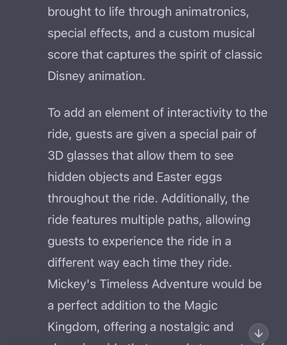 Forget armchair imagineering, try AI imagineering! Post your 2 paragraph new Disney attraction. Have fun with it!!