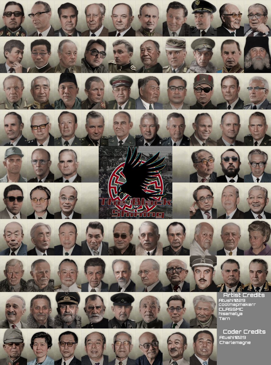 black_shining_l's tweet photo. #TBSmod #hoi4 
最近作られたポートレート！
プレリリースは近いかも…？ https://t.co/qhhcfJEbAR
