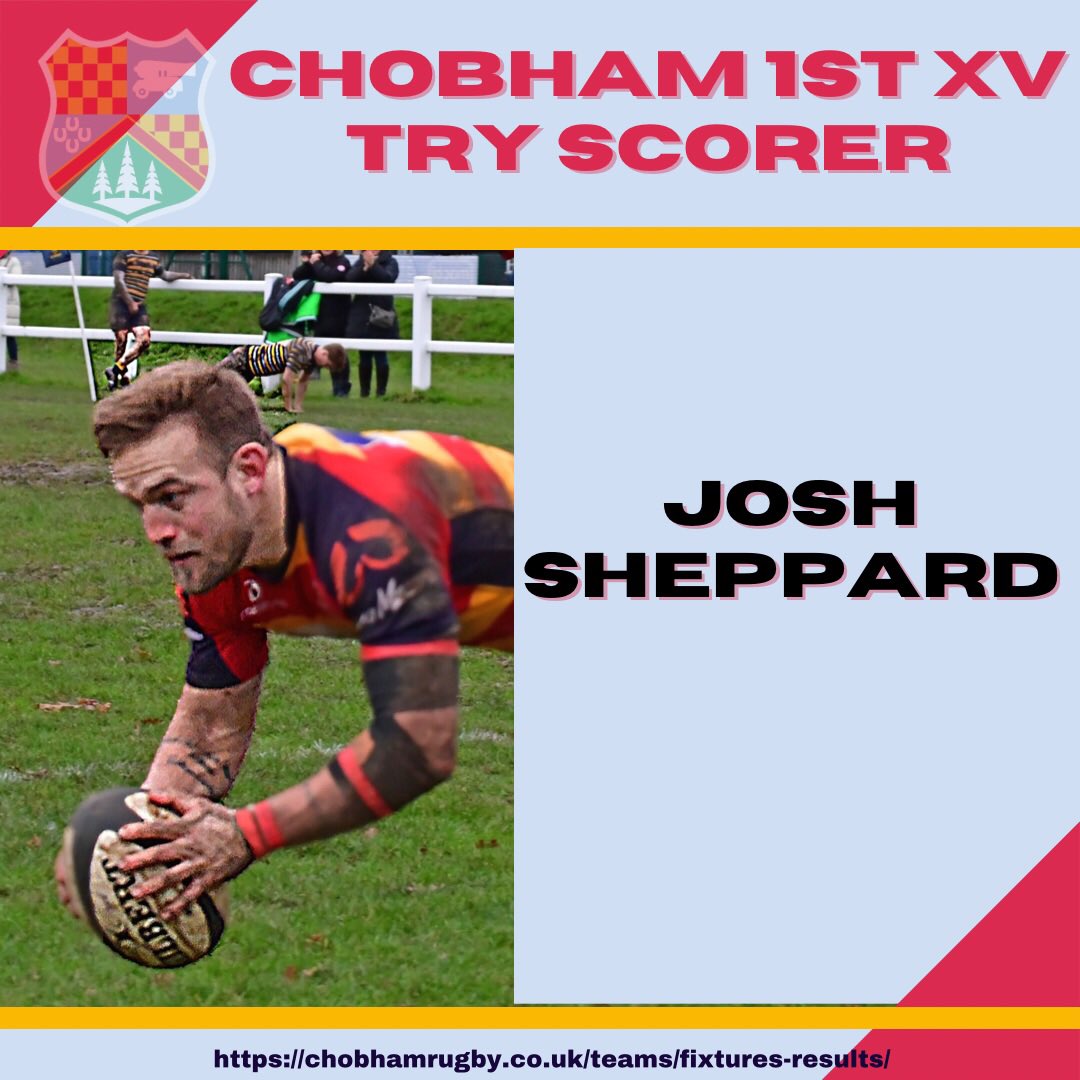 chobhamrugby's tweet photo. 52 mins
Chobham 45 - 0 @MightyWarl
Try - Sheppard (C#11)
Con - Davies (C#13)
#gomightychobham
#FOCR https://t.co/E2c8P1A3h5