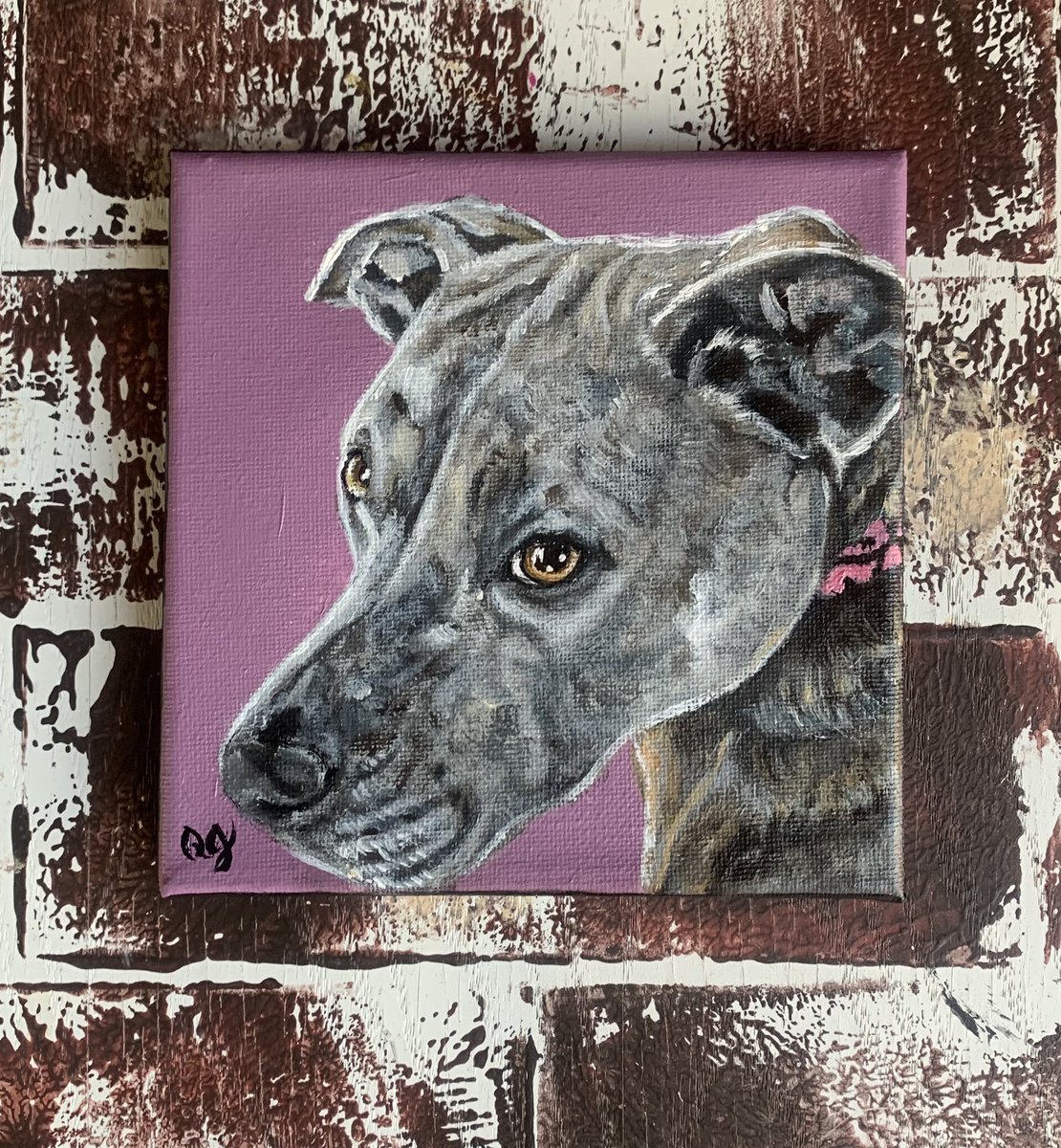 #PaintingOfTheDay- This cuddle bug is complete ❤️

#QueenOfArts #lasvegasartist #petportraitartist #pitbull #petportrait #dogart #dogartist #doglover #acrylicpainting #artistatwork