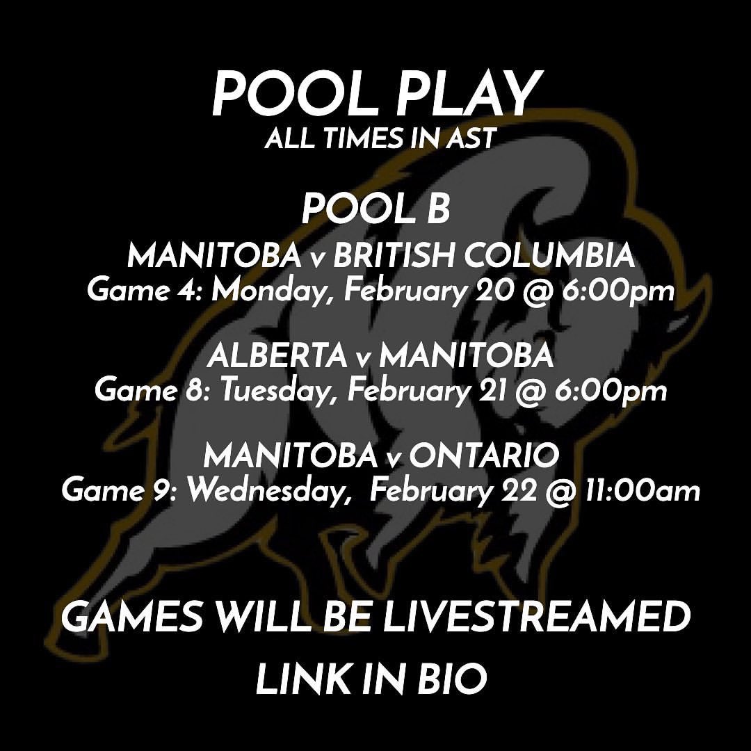 Cheer the herd on in PEI or from home - either way, tag us and use #mbwheelchairbasketball in your posts so we can see your #teamtoba pride!

Games will be live streamed here:

canadagames.ca/sport/wheelcha…

🏀🏀🏀🏀🏀

#herdofus #2023CanadaGames #CWG2023 #CanadaGames