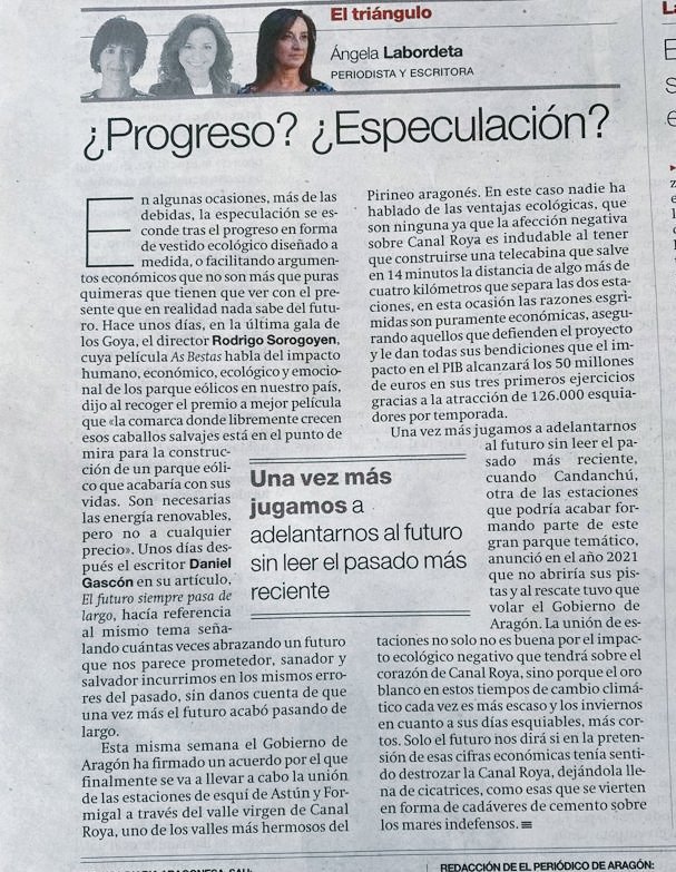 Mi artículo hoy en el <a href="/periodicoaragon/">El Periódico de Aragón</a> 

Sobre las cicatrices en la Canal Roya