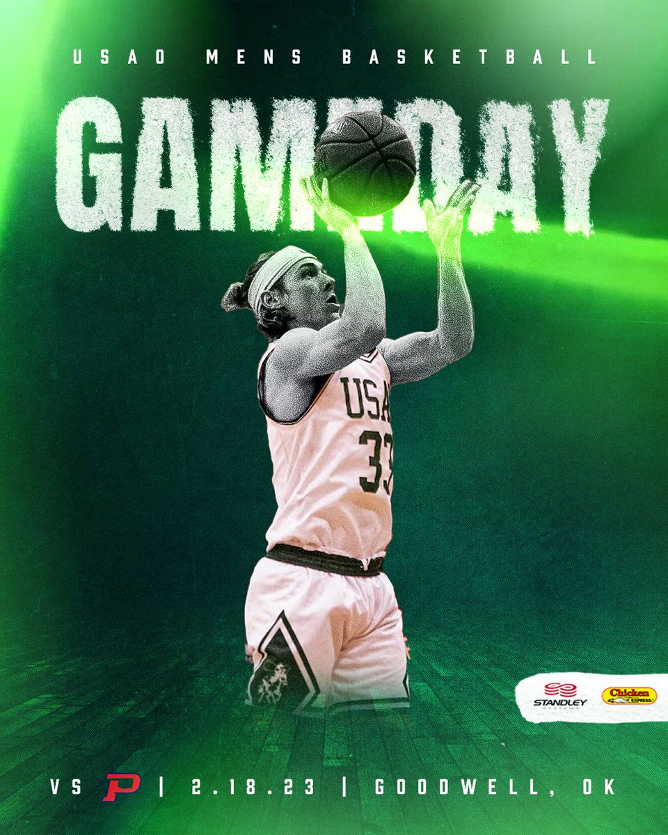 🏀𝐆𝐀𝐌𝐄𝐃𝐀𝐘🏀
The Drovers take on OPSU in the regular season finale!

⏰: 3:45 PM
📍: Goodwell, OK
🏟️: Anchor D. Arena
📊: bit.ly/3EcIYZq
🖥️: bit.ly/3YUAX3i

#DroverNation🐎 x #BleedGreen