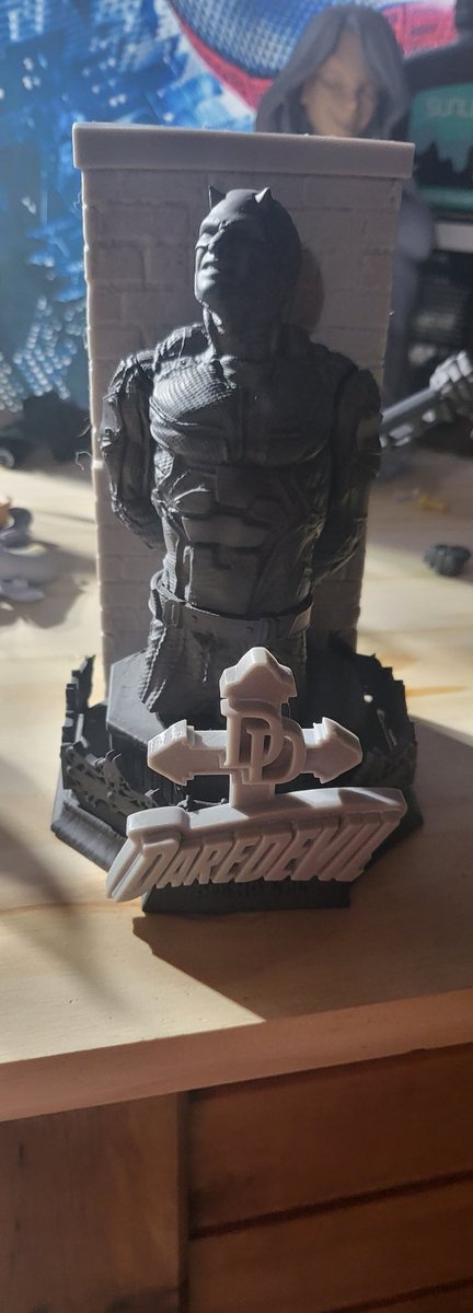 #netflix #daredevil came out of the printer!! Loving #wicked3d sculptures