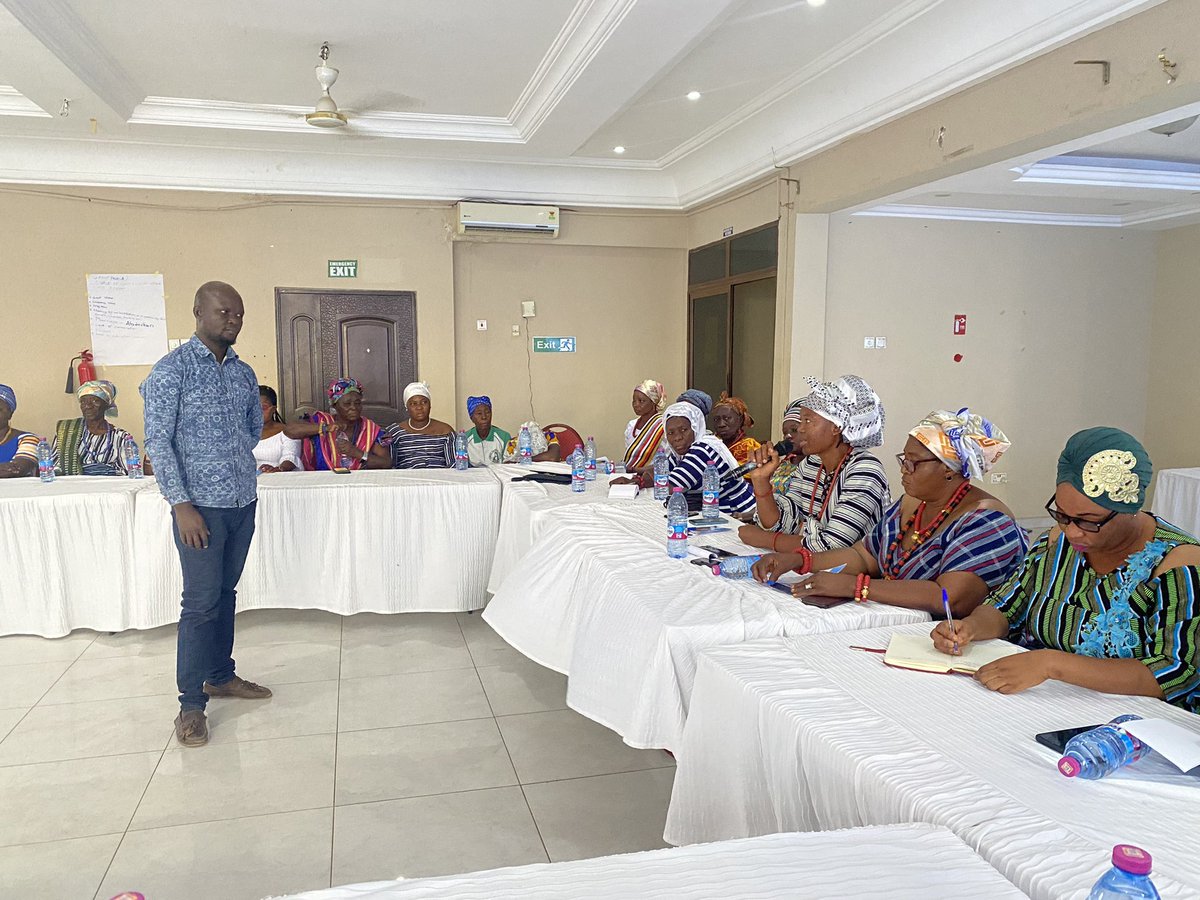 riseghana's tweet photo. Thanks to Team @riseghana @Haratu_A #Ellen @AwalAhmed for impressive 6 days training on Leadership for 102 Women Traditional Leaders known as Queen Mothers to become effective leaders. The Resourceful Executive Director @SongtabaNGO was lead trainer. https://t.co/2MXORcA148